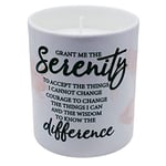 Serenity Candle, Mindful, Affirmation, Handmade Soy Wax Ceramic Candle Grant me The Serenity to Accept The Things I Cannot Change, Courage to Change The Things I can, SCC13