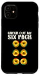 Coque pour iPhone 11 Check Out My Six Pack Funny Donut Lovers Workout Gym