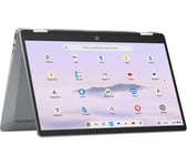 HP x360 14b-cd0500sa 14" 2 in 1 Refurbished Chromebook - Intel® Core™ i3, 256 GB UFS, Silver (Very Good Condition), Silver/Grey