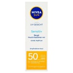 Nivea Sun Kasvovoide, rauhoittaa ärsytystä, SPF 50+, 50 ml (TUUOTE SAKSASTA)