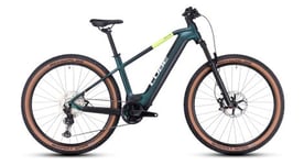 Vtt electrique semi rigide cube reaction hybrid slt 750 shimano xt 12v 750 wh 27 5   vert goblin 2023