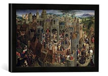 Kunst für Alle 'Encadré Image de Hans Memling The Passion, 1470–71, d'art dans Le Cadre de Haute qualité Photos Fait Main, 40 x 30 cm, Noir Mat