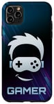 Coque pour iPhone 11 Pro Max Manette de jeu vidéo Gamer Face Player