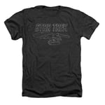 Star Trek Tos Enterprise Heather T-Shirt