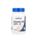 Nutricost - Vitamin D3 5,000 IU, 30 Softgels