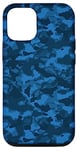 iPhone 15 Pro Blue Camouflage Case