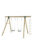 Plum Gibbon Wooden Garden Swing Set