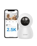 ZOSI 4MP Caméra Sécurité Intérieure IP WiFi 2,4G/5G, Pan & Tilt Surveillance à 360°, Audio Bidirectionnel, Détection de Personne/Animal/Pleures/Humidité, Suivi Automatique, Stockage Local/Cloud, C516