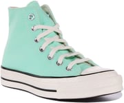 Converse A00748C Unisex Recycled Canvas High Top Trainer In Mint Size UK 3 - 12