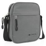 ITACA - Man Bag - Men's Shoulder Bags - Man Bags for Men Crossbody Bag in Waterproof Material - Man Bags for Men Shoulder for Men with Adjustable Strap - Small Bag for Men. Mens Bags Shoulder, Grey