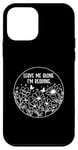 Coque pour iPhone 12 mini Leave Me Alone I'm Reading Cute Floral Book Lover Noir