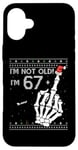 Coque pour iPhone 16 Plus 67 + 1 Flip Off Middle Finger - Funny Skull 68th Birthday