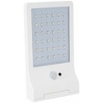 Lampe led Solaire 3W 370 Lumens li ion 6000K Applique Blanc exterieure avec detecteur de mouvement Aslo