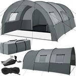 Tent 6 Man Canvas Camping Family Backpacking Frame Tunnel Large Lightweight