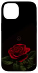 Coque pour iPhone 14 ROSE ROUGE PASSION INTENSE