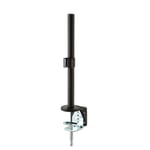 400mm Pole with Desk Clamp, Colour: Black