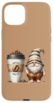 Coque pour iPhone 15 Plus Coffee Gnome And Extra Large Coffee Cup To Go For Barista