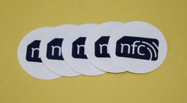 10 White PVC NXP NTAG213 30mm NFC Tag Sticker Samsung Nokia Sony LG NXP HTC