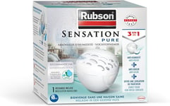 Rubson Sensation Pure Absorbeur d'humidité pour petites pièces de 10 m² (1 appareil + 1 recharge parfum neutre) Déshumidificateur anti-humidité et anti-odeur