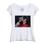 T-Shirt Femme Col Echancré Trophee Grand Chelem Novak Djokovic Tennis Superstar Sport