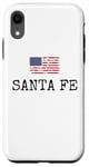 Coque pour iPhone XR Santa Fe City, États-Unis, drapeau, État, voyages, États-Unis, Amérique, femmes, hommes