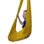 Indoor Therapy Swing For Kids - Sensory Swing Great For Autism, ADHD, And Sensory Processing Disorder - Snuggle Swing Hammock Chair Toy Fun (Color : YELLOW, Size : 150X280CM/59X110IN)