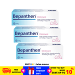 3 X Bepanthen Ointment Dual Action For Nappy Rash and Skin Recovery 100g