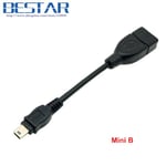 10cm Mini B Mini câble USB Type A et Type B vers USB femelle OTG pour Handycam DV DC et tablette