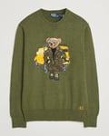 Polo Ralph Lauren Cotton Bear Pullover New Olive