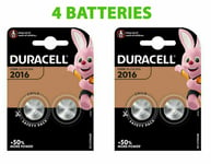 4 x Duracell CR2016 3V 9807654321