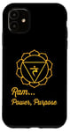 Coque pour iPhone 11 Objectif de la puissance du chakra du plexus solaire