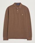 Polo Ralph Lauren Custom Slim Fit Long Sleeve Polo Cedar Heather