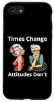 Coque pour iPhone SE (2020) / 7 / 8 Pin-up Girl Young And Older Times Change Attitudes Don't