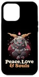 iPhone 12 Pro Max Peace Love Souls Demon Goat Pentagram Satanic Cute Baphomet Case