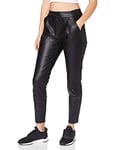 VERO MODA Pantalon en Simili-Cuir VMEVA Taille Moyenne Pantalons Black M 34 Black M / L34