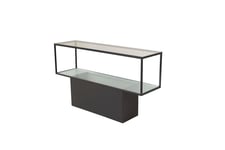 Avlastningsbord Maglehem - Transparent Bokhylla Svart Furniture Fashion