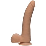 Doc Johnson Gode avec Testicules Realistic D Slim 22,9 cm Dual Density The - Couleur : Vanille