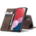 CaseMe Smart Magnet Flipdeksel Samsung Galaxy A04s - Coffee