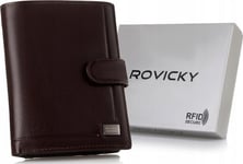 Rovicky Skórzany Męski Portfel Rovicky Pc-104L-Bar Rfid Nosize