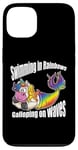 iPhone 13 Swimming in Rainbows Galloping on Waves Mystic Hybrid Case