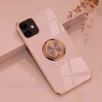 Lyxigt Stilrent skal ‘iPhone 13‘ med ring ställ-funktion Guld Rosa