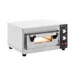 Royal Catering Elektrisk pizzaovn - 1 x 35 cm kammer 2000 W ildleire murstein