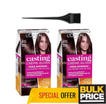 L'Oreal Casting Creme Gloss 415 Maro Glace / Iced Brown Hair Color 2-Pack