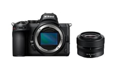 Nikon Z 5 24-50 Kit, 24,3 Mp, 6016 X 4016 Piksler, Cmos, 4K Ultra Hd, Berøringsskjerm, Sort