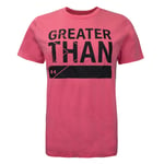 Under Armour Womens Greather Than T-Shirt Graphic Top Pink 1356306 668 Cotton - Size Small