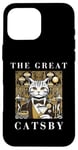 Coque pour iPhone 16 Pro Max The Great Catsby, Funny Cat Design, Cat Lover, Film