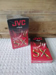 4 VHS TAPES: 3 x JVC E240 SX Video Tapes & 1 x 180 SX tape NEW & SEALED