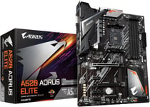 Carte Mère A520 Aorus Elite - Compatible Avec Les Processeurs Amd Ryzen Série 5000 Am4, Vrm Numérique Pur 5+3 Phases, Jusqu'À 4733Mhz Ddr4 (Oc), Pcie 3.0 X4 M.2, Lan Gbe, Usb 3.2 Gen2