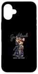 Coque pour iPhone 16 Plus Dog Biker - Urban Graffiti Esthétique