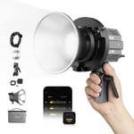 Lampe Vidéo, Colbor Cl60M 65W Video Light Cob 5600K Cri¿97 Continue Lumière 7 Effets Lumineux Intégrés (550G) Avec Contrôle App Bowens Mount Pour Studio Photographie, Lumière-Vidéo-Studio-Lampe-Led